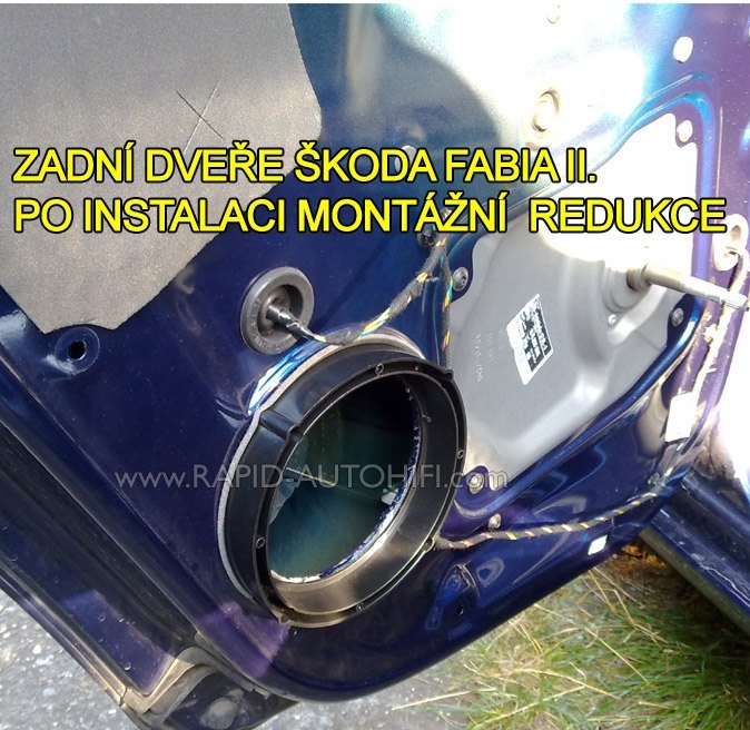 Reproduktory ŠKODA FABIA II. ESX SXE62 Přední+Zadní s redukcemi