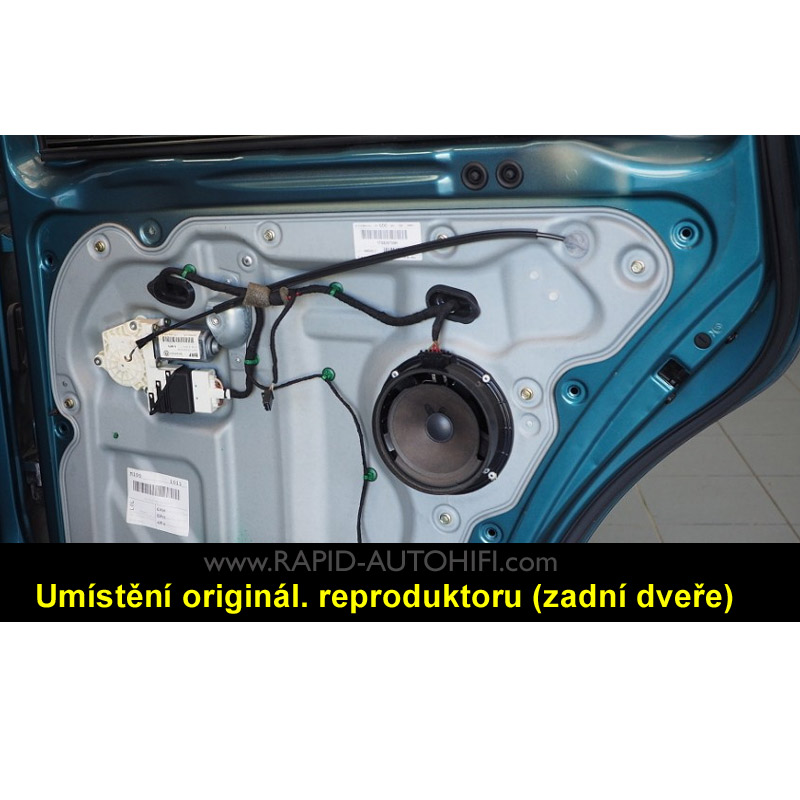Reproduktory VW Touran ESX HZ6.2W Zadní s redukcemi