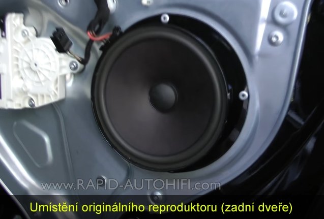 Reproduktory VW Golf 6 ESX HZ62 Zadní s redukcemi