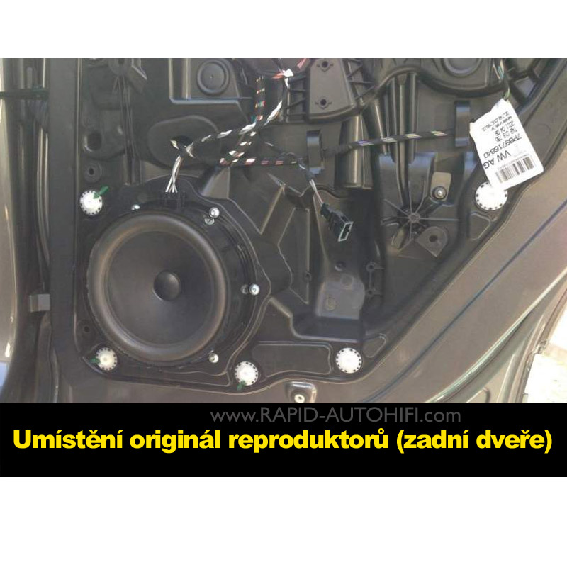 Reproduktory VW Touareg ESX HZ6.2Cv2 s redukcemi