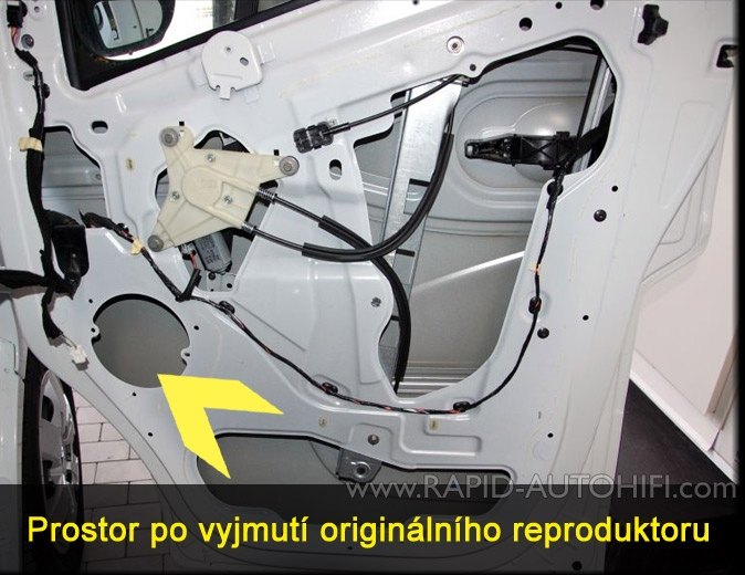 Reproduktory RENAULT Master od 2011 ESX HZ62 s redukcemi