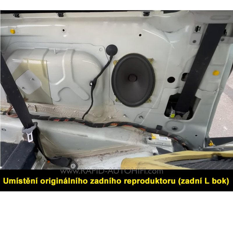 Reproduktory Mini Cooper R50 R52 R53 Lightning Audio S4.69.3 Zadní s redukcemi