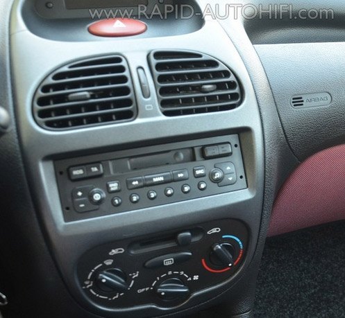 Autorádio PEUGEOT 206 2003-2009 JVC KD-X282BT Bluetooth s instalační sadou