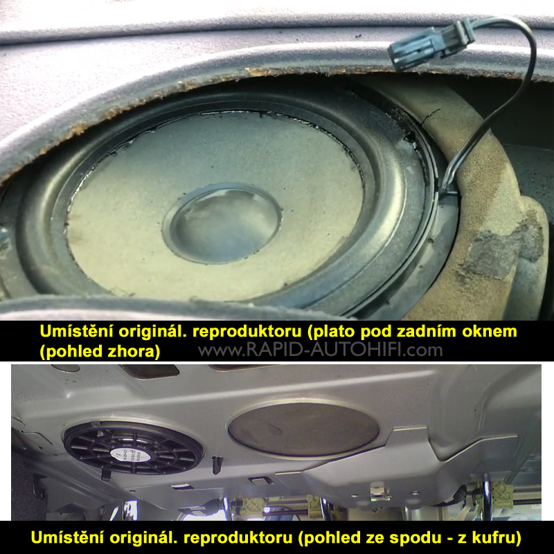 Reproduktory MERCEDES-BENZ E W210 ESX HZ62 Zadní s redukcemi