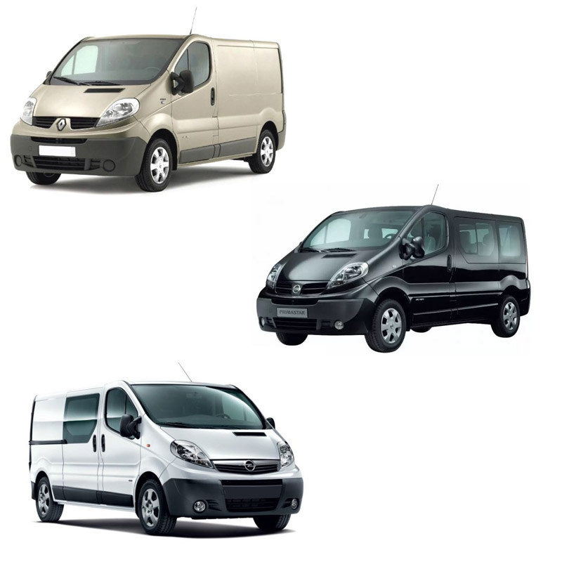 Reproduktory NISSAN Primastar OPEL Vivaro RENAULT Trafic 2001-2014 Crunch DSX62 přední s redukcemi