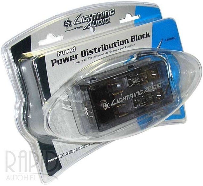 Pojistkové pouzdro Lightning Audio LFD2U pro 2 skleněné pojistky