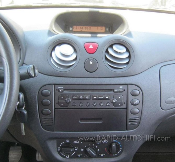Autorádio CITROEN C2 2003-2005 JVC KD-T702BT Bluetooth s instalační sadou