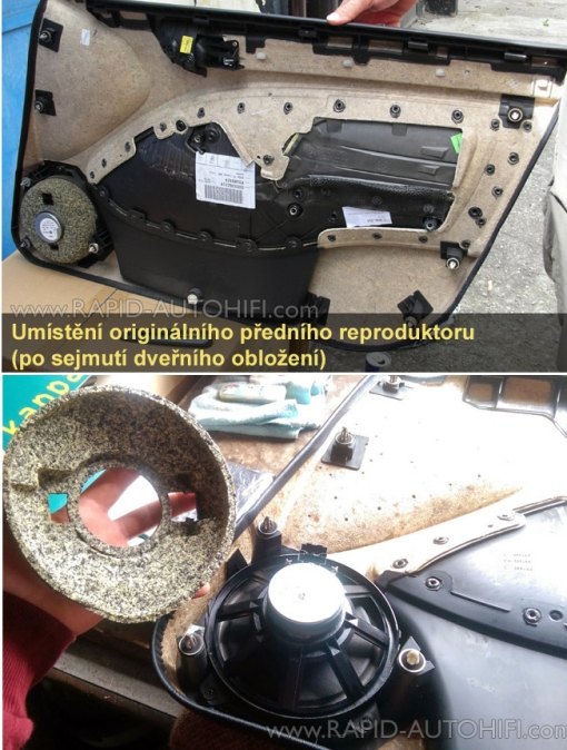 Reproduktory BMW E46 AUDIOMEDIA EX52K Přední s redukcemi