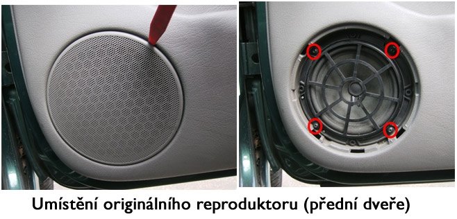 Reproduktory CITROEN Xsara Picasso ESX HZ62 HZ52 Přední+Zadní sada s redukcemi