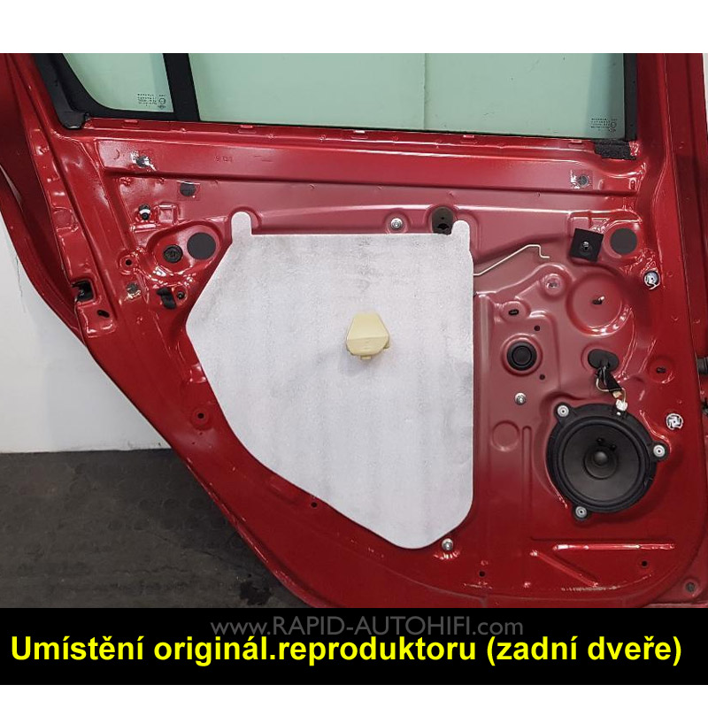 Reproduktory DACIA Logan 2012-2019 Renegade RX52 Zadní sada s redukcemi