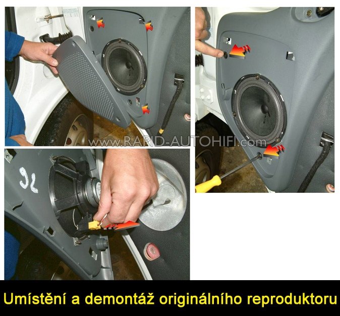 Reproduktory FIAT Ducato 2002-2006 Renegade RX62 sada s redukcemi