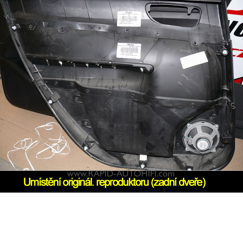 Reproduktory PEUGEOT 307 Renegade RX52 Zadní s redukcemi