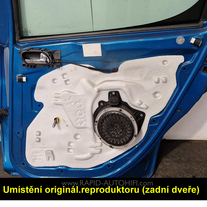 Reproduktory PEUGEOT 207 ESX HZ62 Zadní s redukcemi