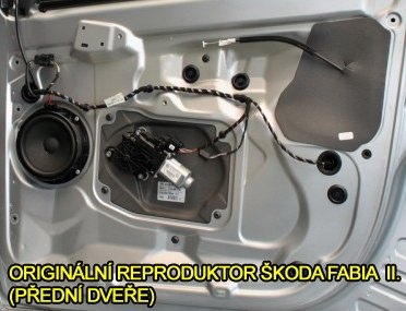Reproduktory ŠKODA FABIA II. Crunch DSX62 s redukcemi