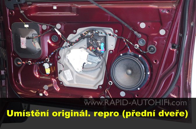 Reproduktory ŠKODA Superb II. ESX SXE62 s redukcemi