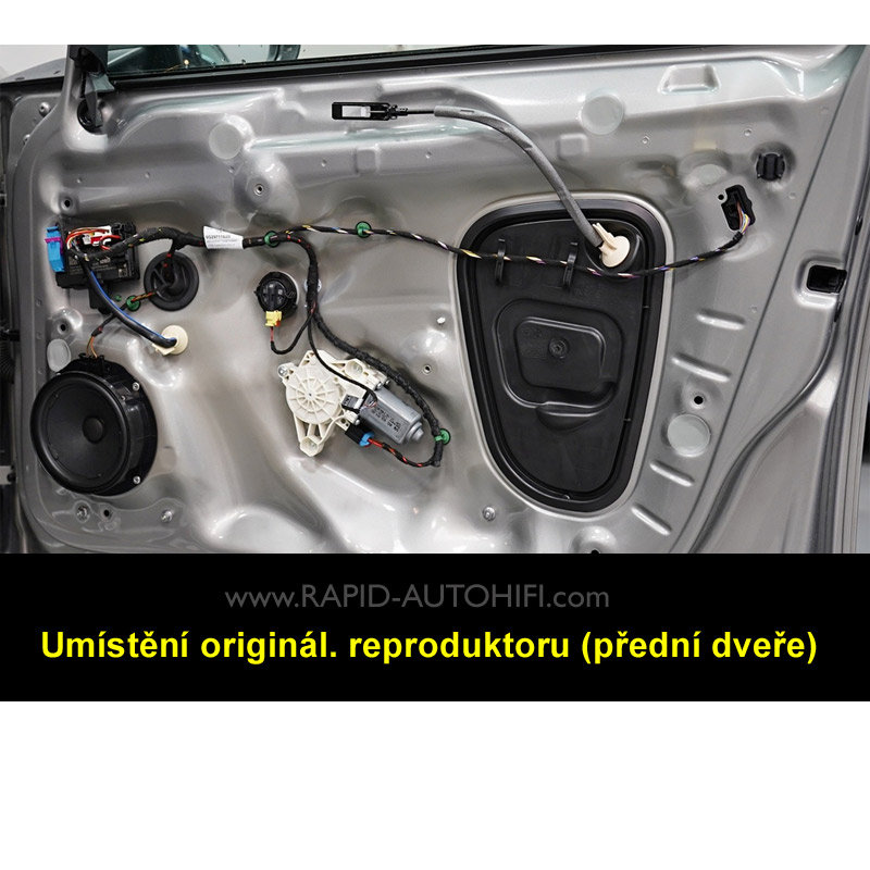Reproduktory VW Golf 7 ESX HZ6.2W s redukcemi