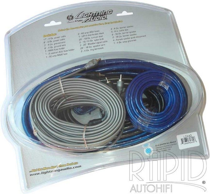 Kabelová sada Lightning Audio LCK4D 