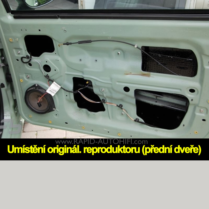 Reproduktory FIAT 500 Crunch DSX62 sada s redukcemi
