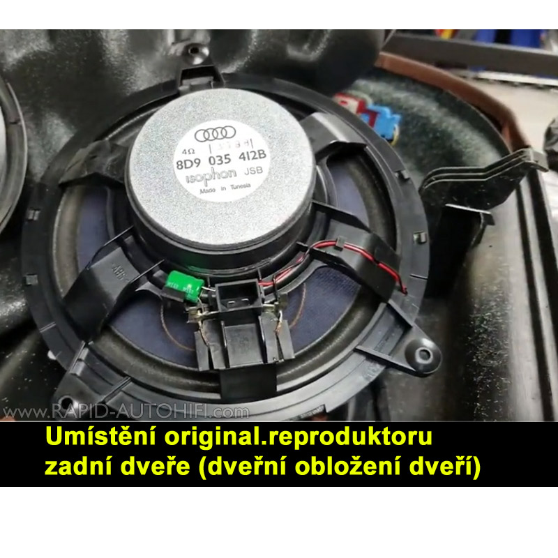 Reproduktory AUDI A4 B5 ESX SXE62 Zadní s redukcemi