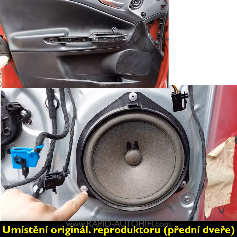 Reproduktory ALFA ROMEO Giulietta Crunch DSX62 s redukcemi