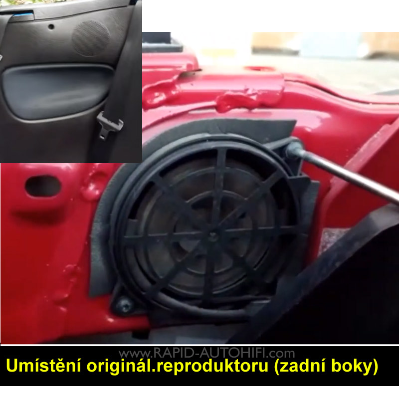 Reproduktory PEUGEOT 206 CC Fusion RE-FR4020 Zadní s redukcemi