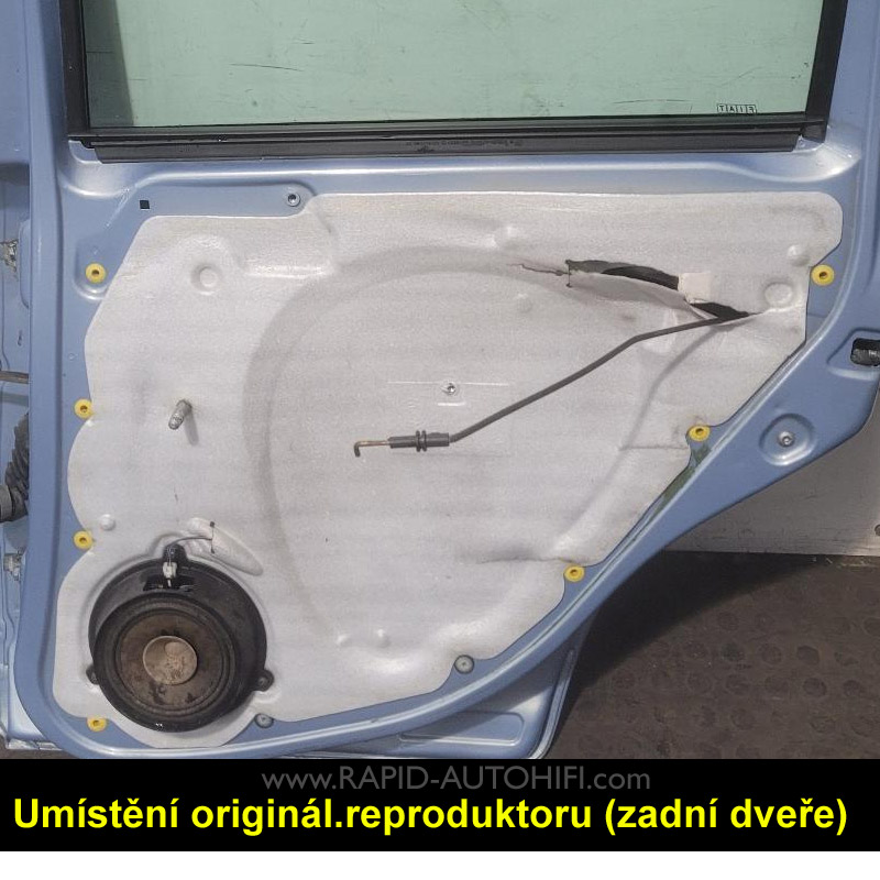Reproduktory FIAT Panda Renegade RX62 Zadní sada s redukcemi