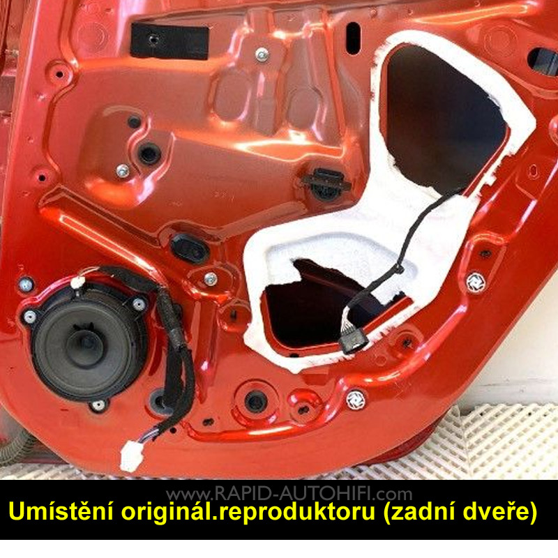 Reproduktory RENAULT Clio IV. ESX HZ52 Zadní sada s redukcemi