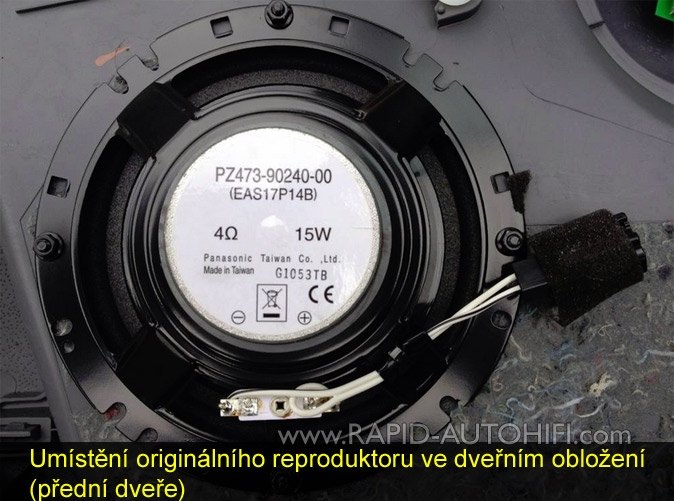 Reproduktory CITROEN C1 ESX HZ62 sada s redukcemi