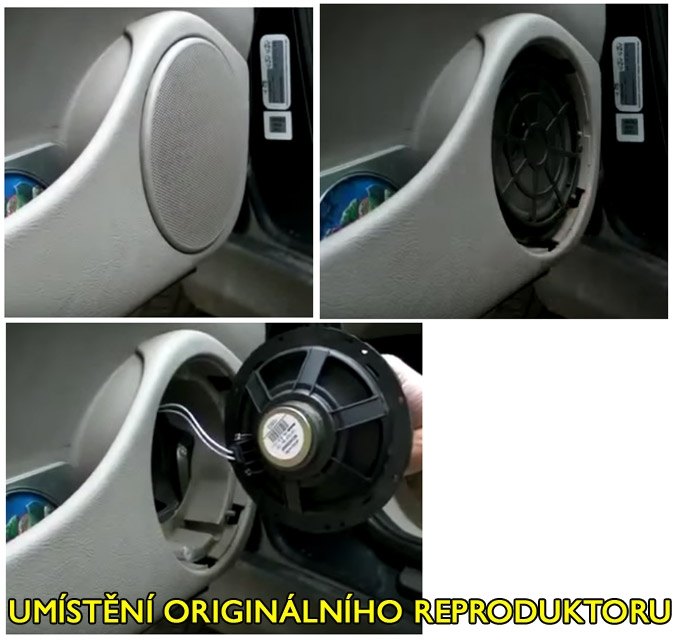 Reproduktory CITROEN C5 ESX SXE62 Přední+Zadní sada s redukcemi
