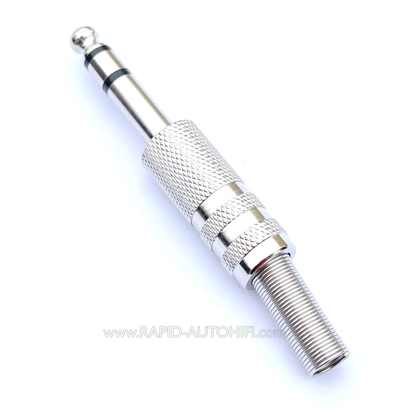 Konektor Jack 6.3 Stereo Kovový Niklovaný