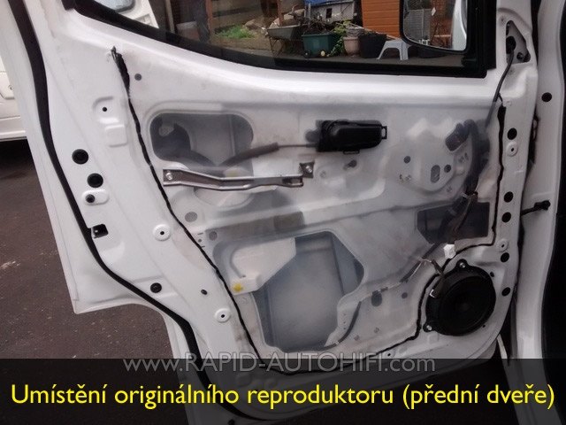 Reproduktory NISSAN NV200 NV400 ESX HZ62 sada s redukcemi a konektory