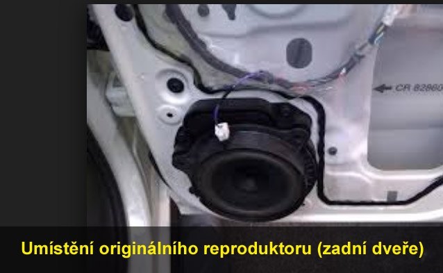 Reproduktory NISSAN Navara 2004-2014 Crunch DSX62 Zadní s redukcemi