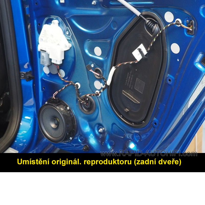 Reproduktory ŠKODA Fabia III. ESX HZ62 Přední+Zadní s redukcemi