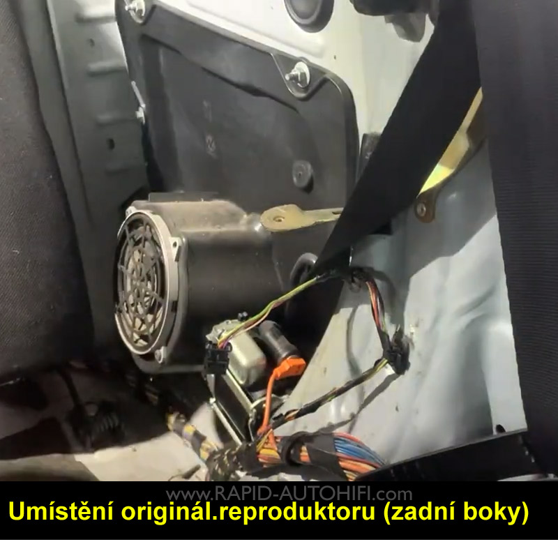 Reproduktory PEUGEOT 307 ESX HZ52 Zadní s redukcemi