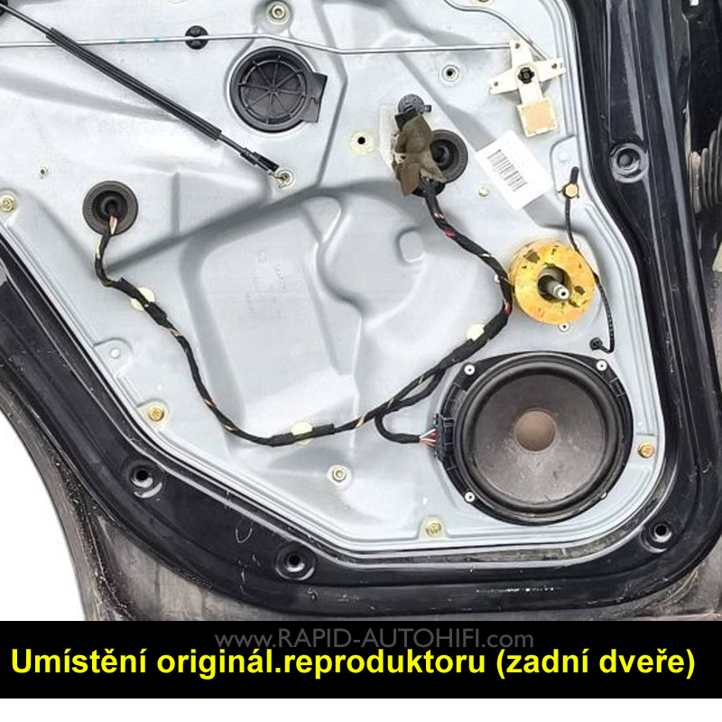 Reproduktory SEAT Ibiza 6L 2002-2008 Renegade RX62 s redukcemi