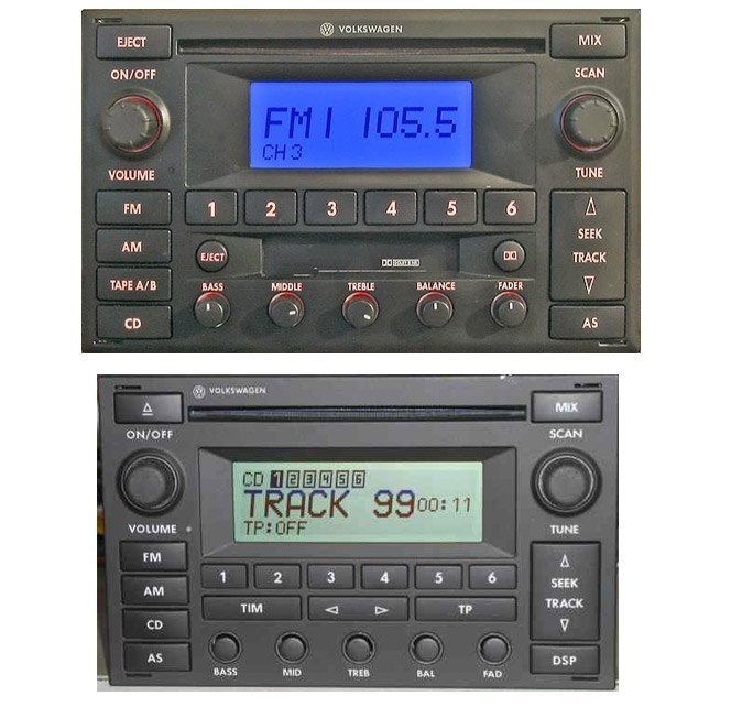 Autorádio VW Sharan RCD JVC KD-T702BT Bluetooth s instalační sadou
