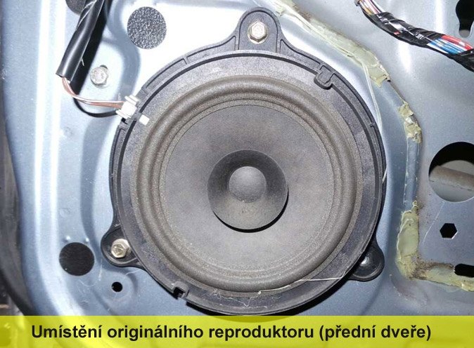Reproduktory NISSAN Almera 2000-2006 ESX HZ62 s redukcemi