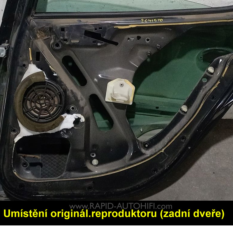 Reproduktory PEUGEOT 206 ESX HZ52 Zadní s redukcemi