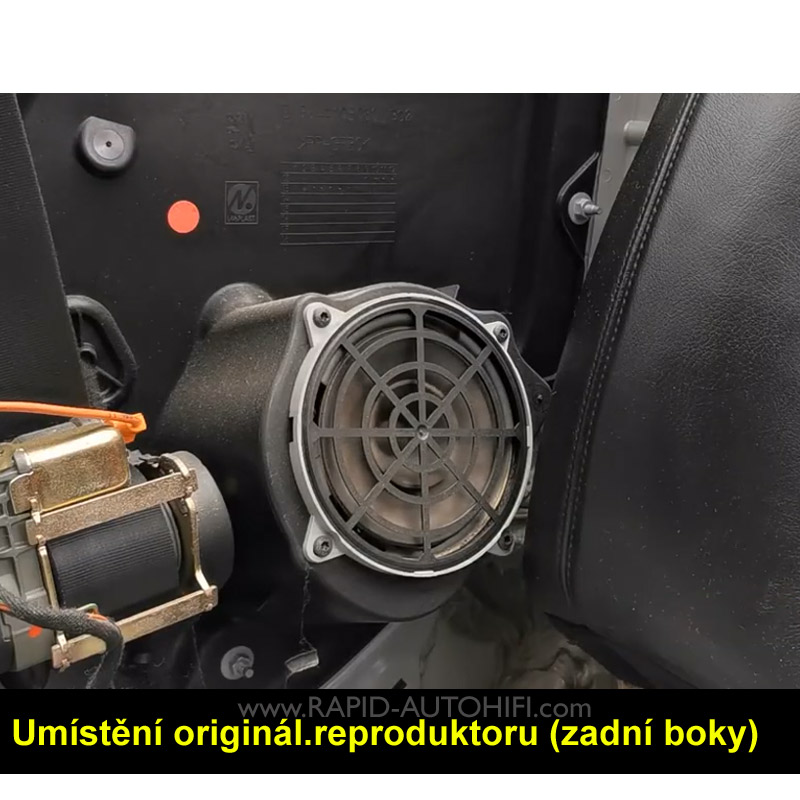 Reproduktory PEUGEOT 307 ESX HZ52 Zadní s redukcemi