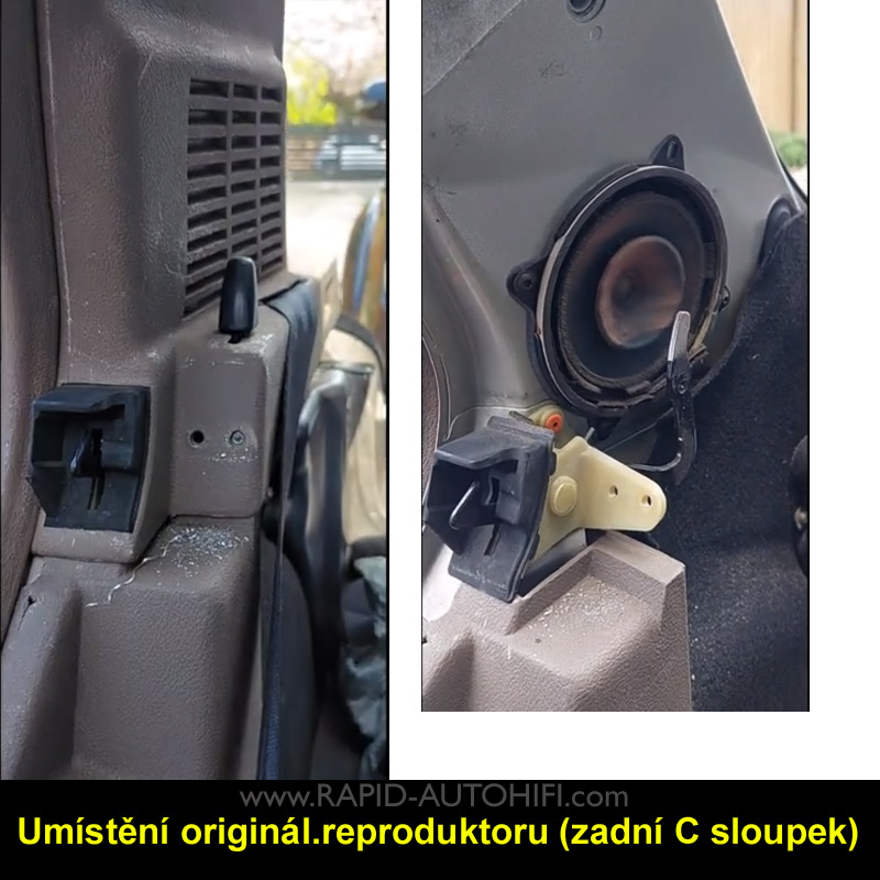 Reproduktory PEUGEOT 205 Renegade RX52 s redukcemi
