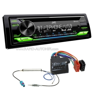 Autorádio VW Transporter T6 příprava JVC KD-T922BT Bluetooth s instalační sadou