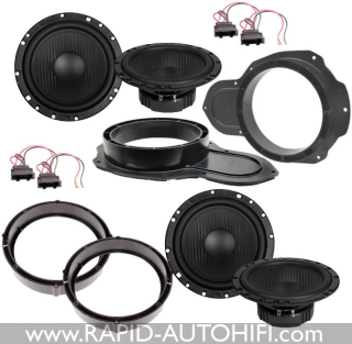 Reproduktory VW PASSAT B6 ESX HZ6.2W Přední+Zadní s redukcemi