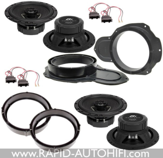 Reproduktory VW PASSAT B6 ESX HZ62 Přední+Zadní s redukcemi