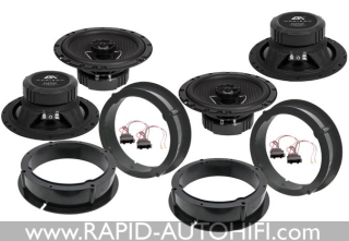Reproduktory VW PASSAT B5 B5.5 ESX HZ62 Přední+Zadní s redukcemi
