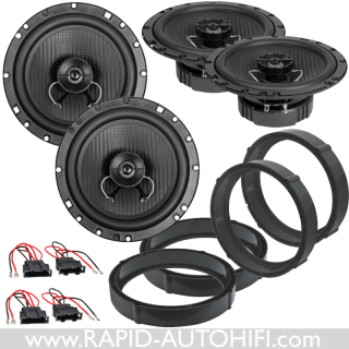 Reproduktory VW Golf 7 ESX HZ62 Přední+Zadní s redukcemi
