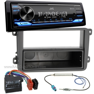 Autorádio VW Caddy JVC KD-X382BT Bluetooth s instalační sadou