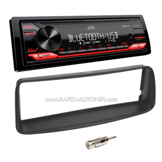 Autorádio PEUGEOT 206 1998-2002 JVC KD-X282BT Bluetooth s instalační sadou