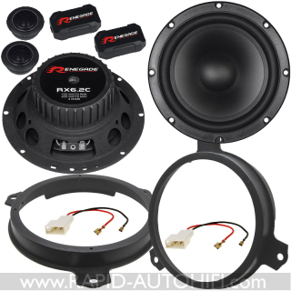 Reproduktory TOYOTA Yaris 2011-2019 Renegade RX6.2C s redukcemi