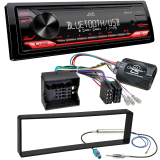 Autorádio CITROEN C4 2004-2010 JVC KD-X282BT Bluetooth s instalační sadou a ovládáním volantu