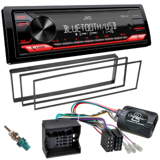 Autorádio CITROEN C3 2006-2009 JVC KD-X282BT Bluetooth s instalační sadou a ovládáním volantu